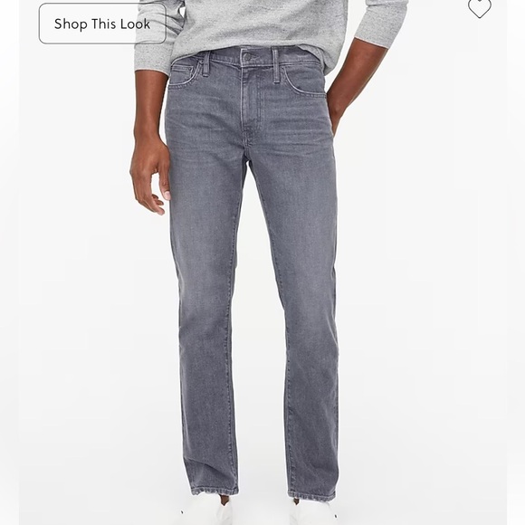 J crew Straight-fit grey jean in signature flex - Picture 1 of 3